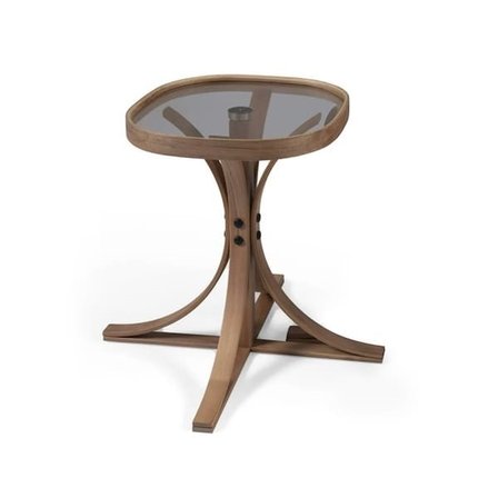 Just Home Suave Zigon Sehpa - Ceviz / Füme - 42 cm
