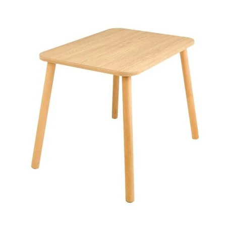 Just Home Montessori 2 Sandalye 1 Masalı Çocuk Çalışma Masası Takımı - Ebru - 50x45x60 cm