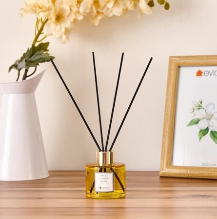 Evidea Deco Sweet Jasmine Spring Çubuklu Oda Kokusu - Sarı - 100 ml
