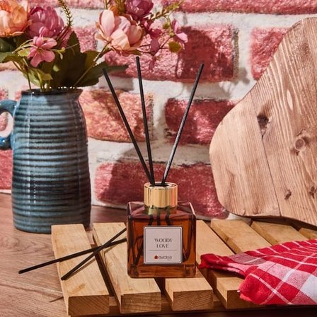Evidea Deco Woody Love Çubuklu Oda Kokusu - Kahverengi - 100 ml