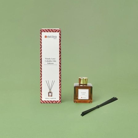 Evidea Deco Woody Love Çubuklu Oda Kokusu - Kahverengi - 100 ml