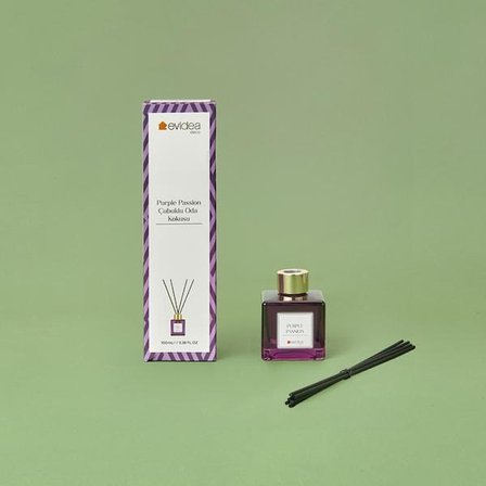 Evidea Deco Purple Passion Çubuklu Oda Kokusu - Mor - 100 ml