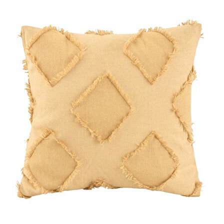 Evidea Soft Ros Kırlent - Hardal - 45x45 cm