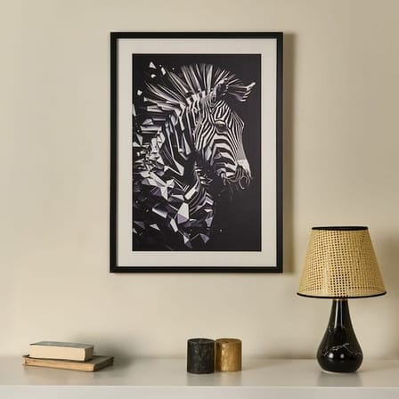 Evidea Deco Zebra Tablo - Siyah - 50x70 cm
