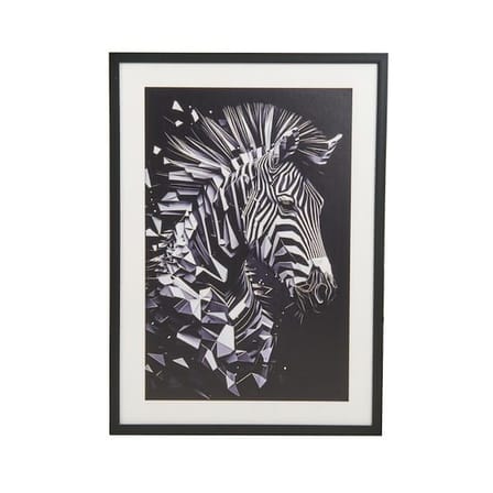 Evidea Deco Zebra Tablo - Siyah - 50x70 cm
