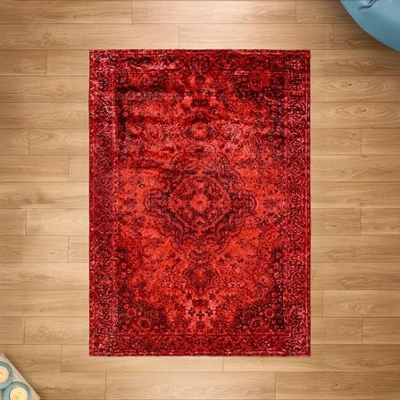 Evidea Soft Gazni Makine Halısı - Kırmızı - 160x230 cm