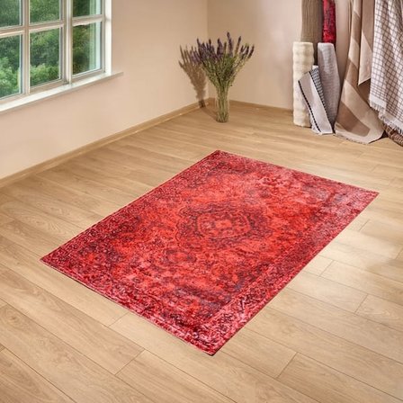 Evidea Soft Gazni Makine Halısı - Kırmızı - 160x230 cm