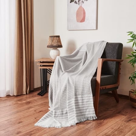 Evidea Soft Koltuk Örtüsü - Gri - 180x210 cm