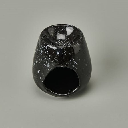 Evidea Deco Enyo Seramik Buhurdanlık - Siyah - 11 cm