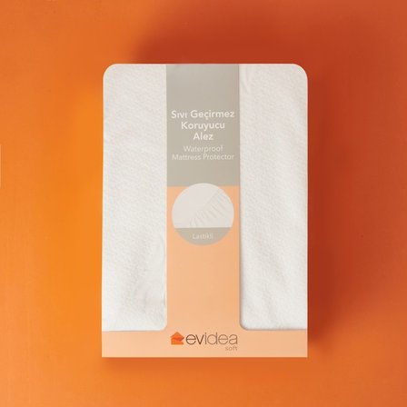 Evidea Soft Tek Kişilik Sıvı Geçirmez Fitted Alez - Beyaz - 100x200 cm