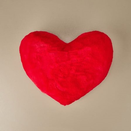Evidea Soft Love Figürlü Yastık - Kırmızı - 45 cm