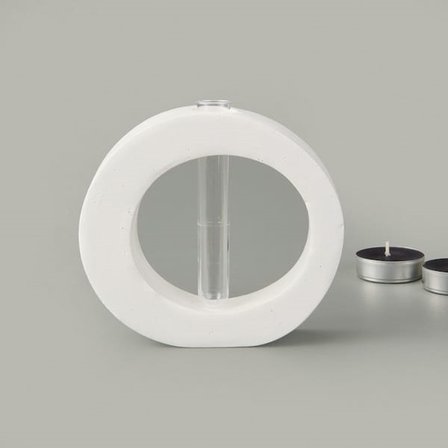 Evidea Deco Solid Dekor - Beyaz - 13 cm