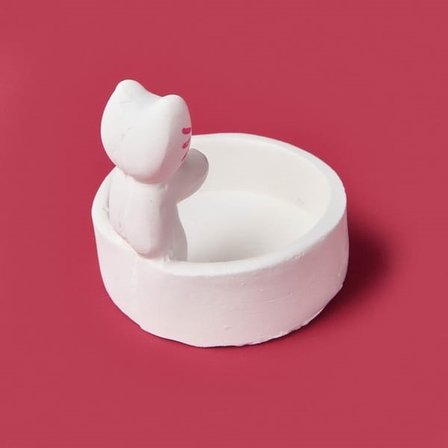 Evidea Deco Cat Mumluk - Beyaz - 5 cm