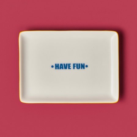 Evidea Kitchen Have Fun Servis Tabağı - Renkli - 13x18 cm