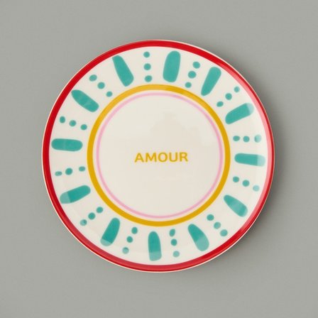 Evidea Kitchen Amour Pasta Tabağı - Renkli - 19 cm