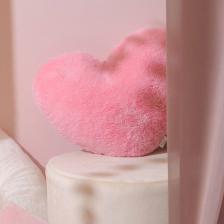 Evidea Soft Love Figürlü Yastık - Pembe - 45 cm