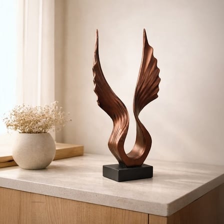 Evidea Deco Wings Dekor - Kahverengi - 40,5 cm