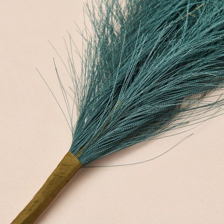 Q-Art Dekoratif Tüy - Yeşil - 44 cm