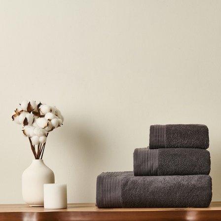 Evidea Soft Premium Banyo Havlusu - Antrasit - 70x140 cm