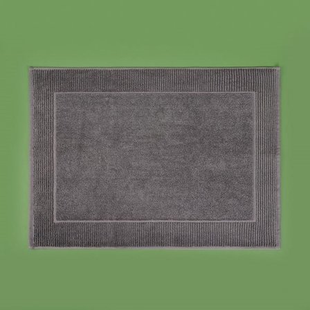 Evidea Soft Bordürlü Premium Ayak Havlusu - Antrasit - 50x70 cm