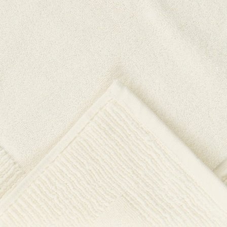 Evidea Soft Bordürlü Premium Ayak Havlusu - Ekru - 50x70 cm
