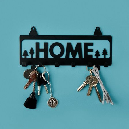 Evidea Deco Home Anahtarlık - Siyah - 25x8 cm