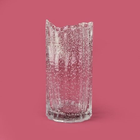 Evidea Deco Zen Vazo - Şeffaf - 12x25 cm