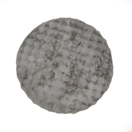 Evidea Soft Bubble Yuvarlak Halı - Gri - 100x100 cm