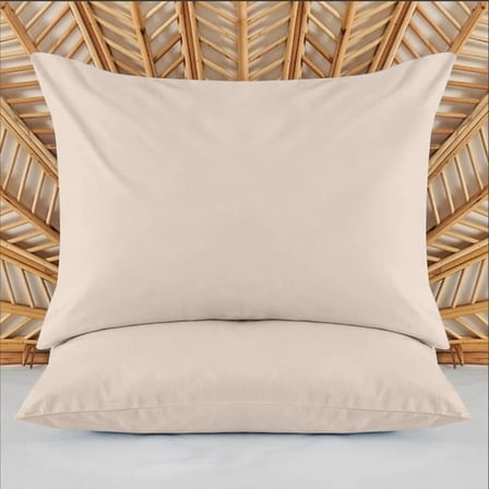 Evidea Soft Basic 2'li Yastık Kılıfı - Bej - 50x70 cm