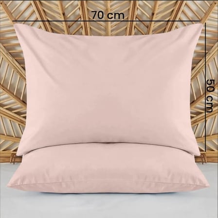 Evidea Soft Basic 2'li Yastık Kılıfı - Gülkurusu - 50x70 cm