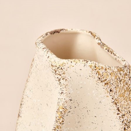 Evidea Deco Urthania Vazo - Bej / Gold - 32 cm