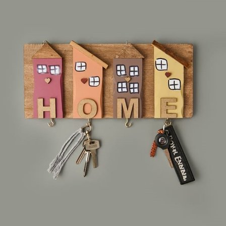 Evidea Deco Home Duvar Askısı - Renkli - 35x15 cm