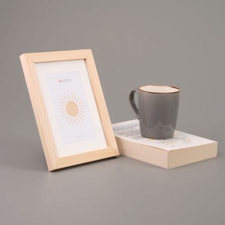 Evidea Deco Ahşap Çerçeve - Bej - 13x18 cm
