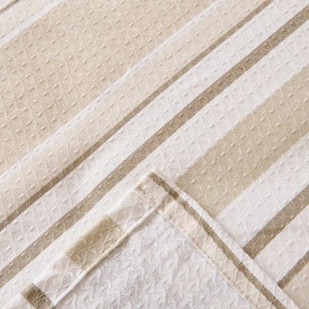 Evidea Soft Verano Çift Kişilik Pike Takımı - Gri / Bej