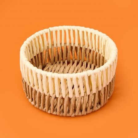Simple Living Palm Breeze Dekoratif Sepet - Bej / Kahvarengi - 20x10 cm