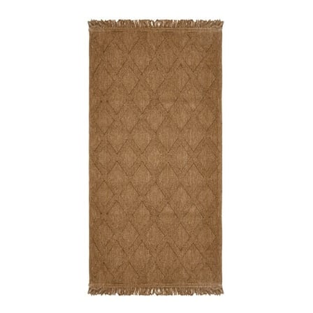 Evidea Soft Ruut Rutenna Halı - Bej - 80x150 cm