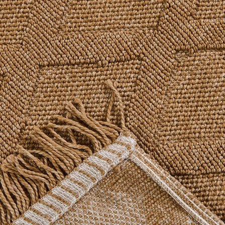 Evidea Soft Ruut Rutenna Halı - Bej - 120x180 cm