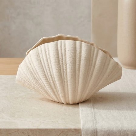 Evidea Deco Denia Vazo - Bej - 17 cm