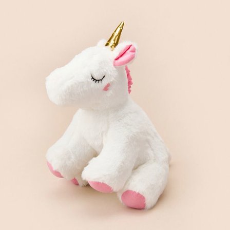 Evidea Soft Unicorn Figürlü Yastık - Beyaz - 25x32 cm