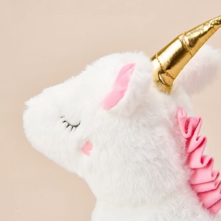Evidea Soft Unicorn Figürlü Yastık - Beyaz - 25x32 cm