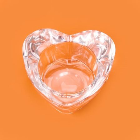 Evidea Deco Heart Mumluk - Şeffaf -6,8x2x8 cm