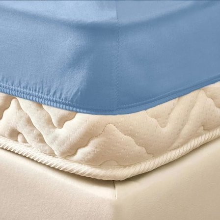 Evidea Soft Basic Çift Kişilik Lastikli Çarşaf - Mavi - 160x200 cm