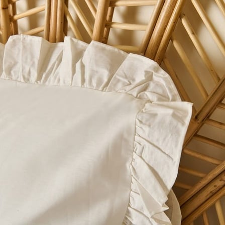 Evidea Soft Basic Fırfırlı 2'li Yastık Kılıfı - Ekru - 50x70 cm