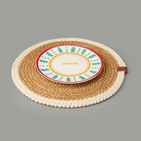 Evidea Soft Ruby Amerikan Servis - Bej - 33x33 cm