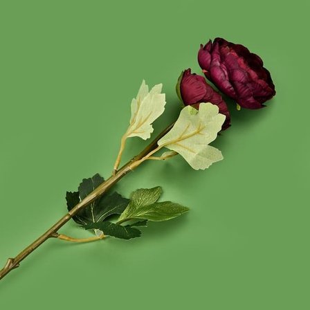 Evidea Deco Rose Dal Çiçek - Koyu Mor - 66 cm