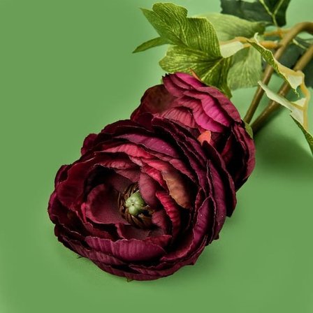 Evidea Deco Rose Dal Çiçek - Koyu Mor - 66 cm