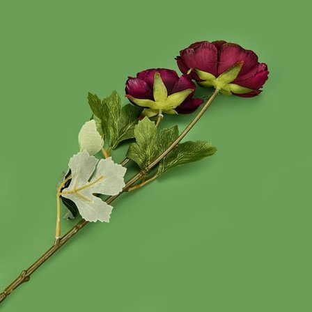 Evidea Deco Rose Dal Çiçek - Koyu Pembe - 66 cm