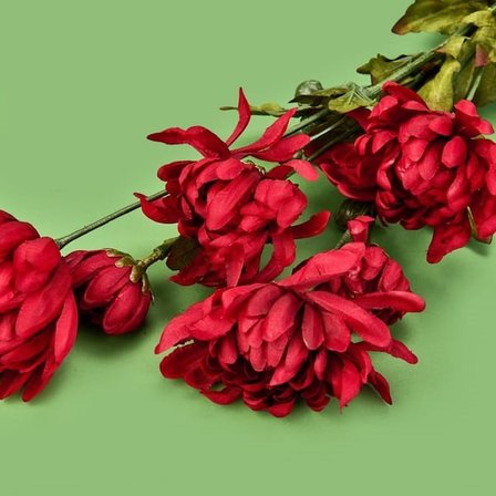Evidea Deco Krizantem Dal Çiçek -  Fuşya - 84 cm
