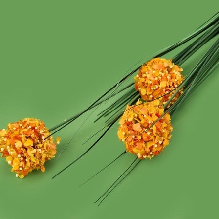 Evidea Deco Allium Dal Çiçek - Turuncu - 87 cm