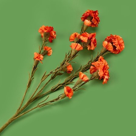 Evidea Deco Karanfil Dal Çiçek - Turuncu - 68 cm